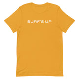 Unisex soft, lightweight with a little stretch t-shirt "SURFS UP"