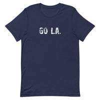 This t-shirt is the best....feels soft, lightweight and just the right amount of stretch "GO L.A."