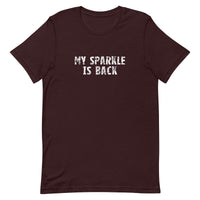 This t-shirt feels soft and lightweight, with just the right amount of stretch "MY SPARKLE IS BACK"