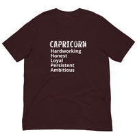 Unisex soft, lightweight with a little stretch t-shirt "CAPRICORN"