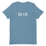 This t-shirt is the best....feels soft, lightweight and just the right amount of stretch "GO L.A."