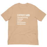 Unisex soft, lightweight with a little stretch t-shirt "CAPRICORN"