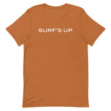 Unisex soft, lightweight with a little stretch t-shirt "SURFS UP"