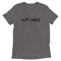 This fabric creates a vintage, fitted look.  "STAY TUNED"