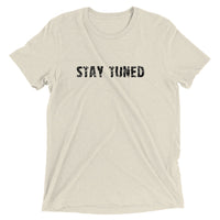 This fabric creates a vintage, fitted look.  "STAY TUNED"