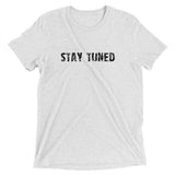 This fabric creates a vintage, fitted look.  "STAY TUNED"