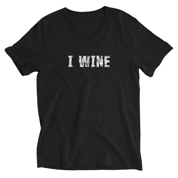 Classic Short Sleeve V-Neck Cotton T-Shirt that fits like a well-loved favorite!       "I WINE"