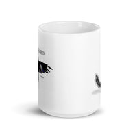 White glossy mug - CROWBEARD COFFEE