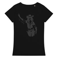 Comfortable, casual, and super soft organic t-shirt "HEY COWBOY"