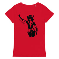 Comfortable, casual, and super soft organic t-shirt "HEY COWBOY"