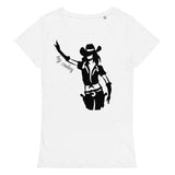 Comfortable, casual, and super soft organic t-shirt "HEY COWBOY"