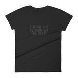 Women's short sleeve T-Shirt - Not too boxy and not too tight. This comfy tee is true to size. "I WORK OUT..."