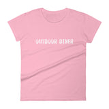 Women's 100% cotton short sleeve t-shirt "OUTDOOR DINER"