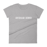 Women's 100% cotton short sleeve t-shirt "OUTDOOR DINER"