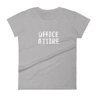 Women's Classic short sleeve 100% cotton t-shirt   "OFFICE ATTIRE"