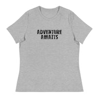 Women's Relaxed T-ShirtWomen's relaxed softest and most comfortable t-shirt you'll ever own. "ADVENTURE AWAITS"