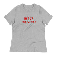 Women's relaxed softest and most comfortable t-shirt you'll ever own. "MERRY CHRISTMAS"