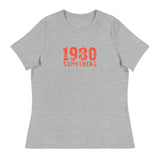 Women's Relaxed and smooth fabric T-Shirt "1980 SOMETHING"