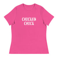 This jOne of the softest and most comfortable women's t-shirt you'll ever own.  "CHICKEN CHICK"