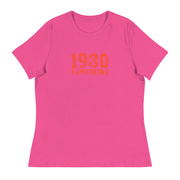 Women's Relaxed and smooth fabric T-Shirt 1980 SOMETHING – Twowordstshirts