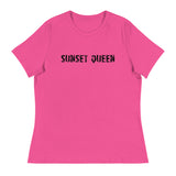 Soft and comfortable women's relaxed t-shirt "SUNSET QUEEN"