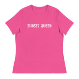 Soft and comfortable women's relaxed t-shirt "SUNSET QUEEN"