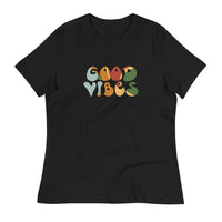 Women's relaxed softest and most comfortable t-shirt you'll ever own. "GOOD VIBES"