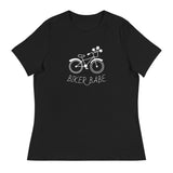 Women's relaxed softest and most comfortable t-shirt you'll ever own.  "BIKER BABE"