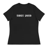 Soft and comfortable women's relaxed t-shirt "SUNSET QUEEN"