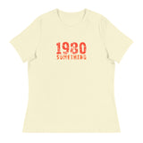 Women's Relaxed and smooth fabric T-Shirt "1980 SOMETHING"