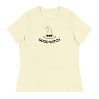 Relaxed fit and smooth fabric relaxed t-shirt - "GOOD WITCH"