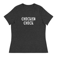 This jOne of the softest and most comfortable women's t-shirt you'll ever own.  "CHICKEN CHICK"