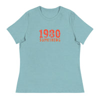 Women's Relaxed and smooth fabric T-Shirt "1980 SOMETHING"