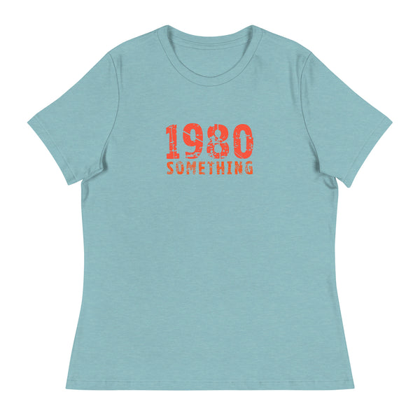 Women's Relaxed and smooth fabric T-Shirt "1980 SOMETHING"