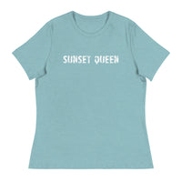 Soft and comfortable women's relaxed t-shirt "SUNSET QUEEN"