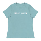 Soft and comfortable women's relaxed t-shirt "SUNSET QUEEN"