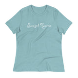 Soft and comfortable women's relaxed t-shirt "SUNSET QUEEN"