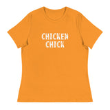 This jOne of the softest and most comfortable women's t-shirt you'll ever own.  "CHICKEN CHICK"