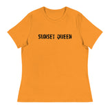 Soft and comfortable women's relaxed t-shirt "SUNSET QUEEN"