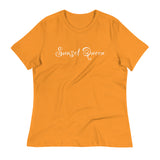 Soft and comfortable women's relaxed t-shirt "SUNSET QUEEN"