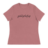 Softest and most comfortable Women's Relaxed T-Shirt "Giddythefup"