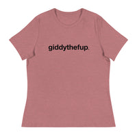 Softest and most comfortable Women's Relaxed T-Shirt "Giddythefup