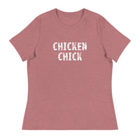 This jOne of the softest and most comfortable women's t-shirt you'll ever own.  "CHICKEN CHICK"