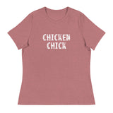 This jOne of the softest and most comfortable women's t-shirt you'll ever own.  "CHICKEN CHICK"