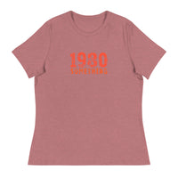 Women's Relaxed and smooth fabric T-Shirt "1980 SOMETHING"