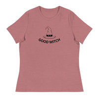 Relaxed fit and smooth fabric relaxed t-shirt - "GOOD WITCH"