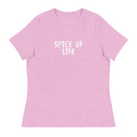 Women's relaxed softest and most comfortable t-shirt you'll ever own.  "SPICE OF LIFE"