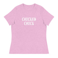 This jOne of the softest and most comfortable women's t-shirt you'll ever own.  "CHICKEN CHICK"