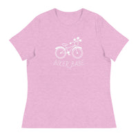 Women's relaxed softest and most comfortable t-shirt you'll ever own.  "BIKER BABE"