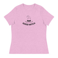 Relaxed fit and smooth fabric relaxed t-shirt - "GOOD WITCH"